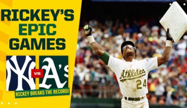 FULL GAME: Rickey Henderson breaks Lou Brock's stolen base record!