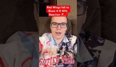 Red Wings fall to Blues 4-0 NHL Reaction 🚨🏒