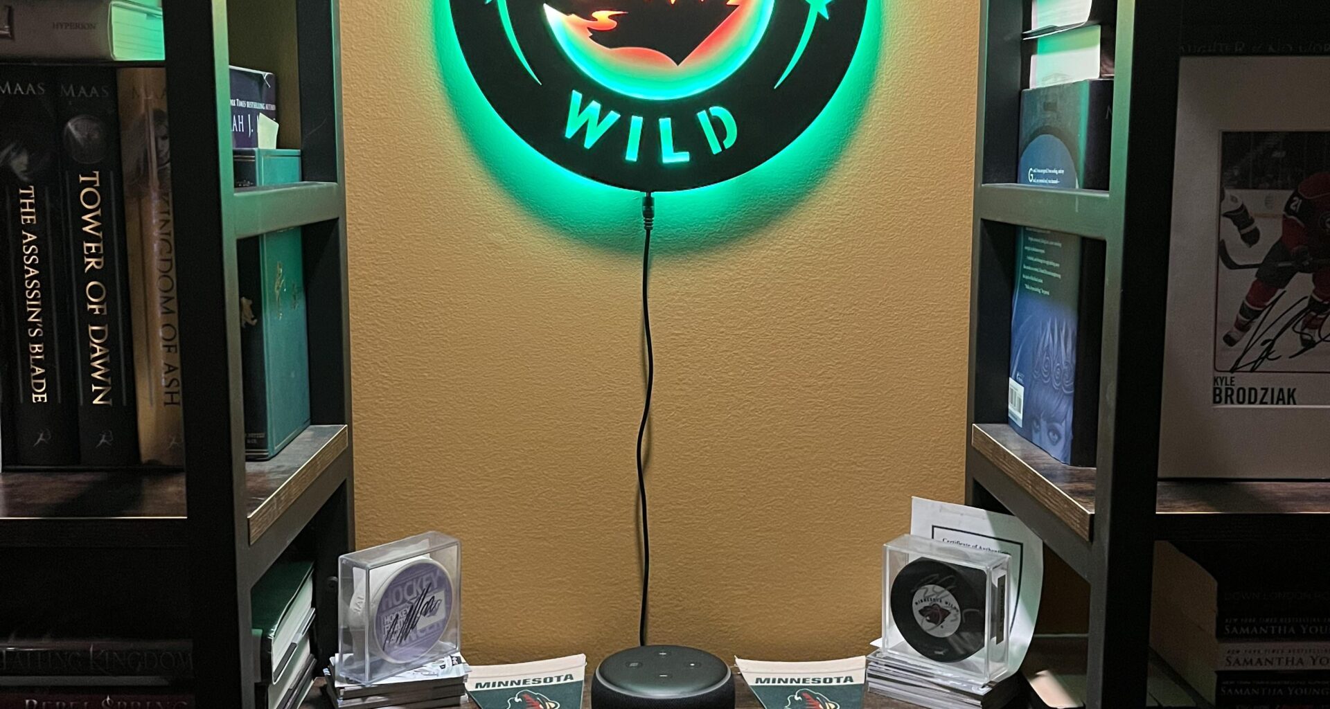 My wife definitely came through and got this awesome Wild sign