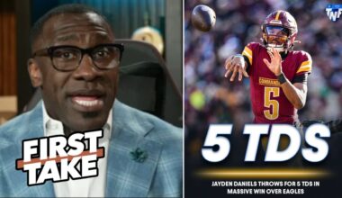 FIRST TAKE | No one wants to see Commanders in the playoff! - Shannon calls Jayden Daniels the ROTY