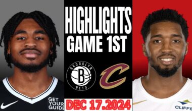 Brooklyn Nets Vs Cleveland Cavaliers Game 1st Highlights Dec 16,2024 NBA  Season 2024-25