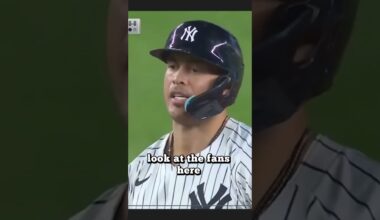 Stanton Clears the Bases with a Double! #mlbb #mlb #baseball #shorts