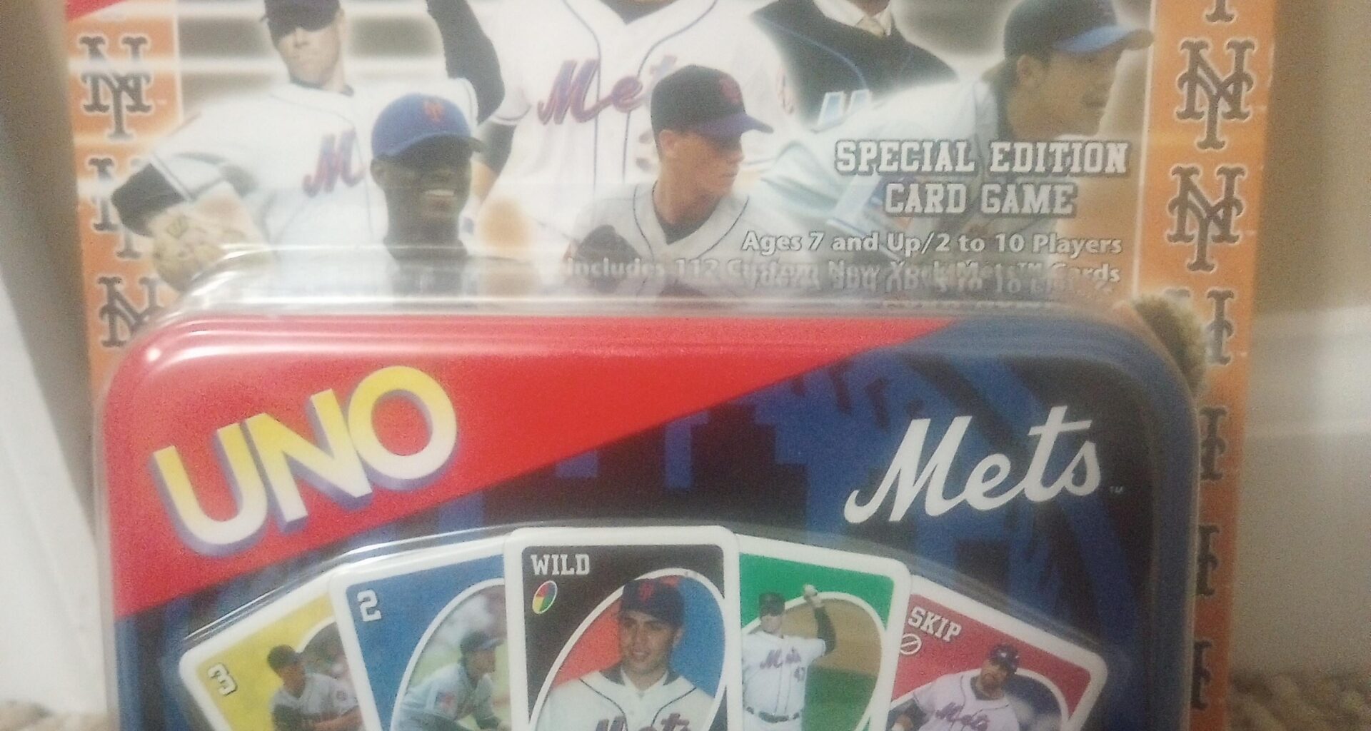 New York Mets uno, because of course that's a thing.