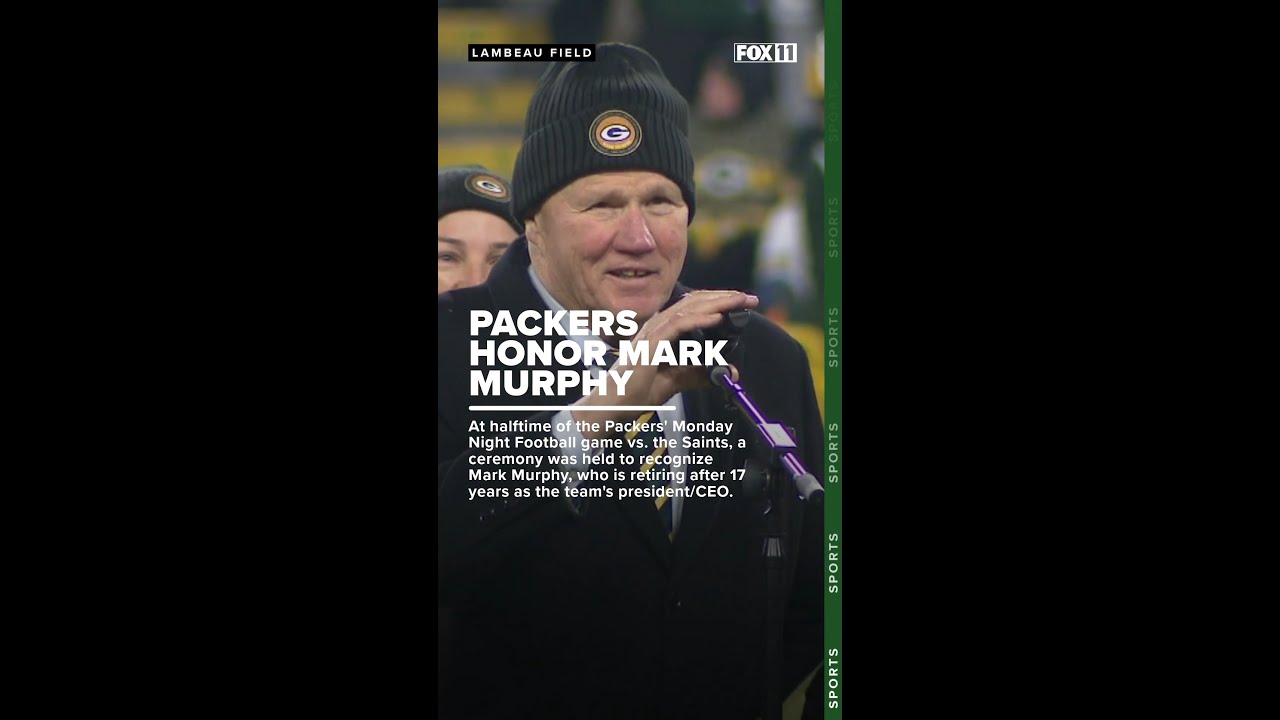 Retiring President/CEO Mark Murphy honored by Green Bay Packers