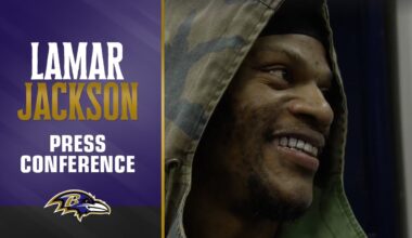 Lamar Jackson on Breaking Michael Vick's QB Rushing Record | Baltimore Ravens