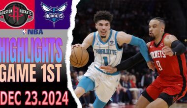 Charlotte Hornets Vs Houston Rockets Game 1st Highlights Dec 23,2024 NBA Season 2024-25