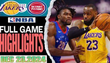 Los Angeles Lakers VS Detroit Pistons FULL  Game  Highlights Dec 23,2024 NBA  Season 2024-25