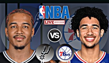 Philadelphia 76ers vs San Antonio Spurs | NBA Play by Play LIVE Scoreboard