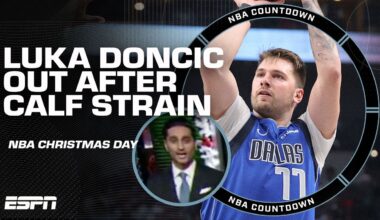 🚨 LUKA DONCIC SUFFERS LEFT CALF STRAIN 🚨 Shams Charania reports 🗣️ | NBA Countdown