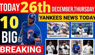 Today's Morning News New York Yankees/26th December 2024/Yankees And Mets New Trade/Yankees News
