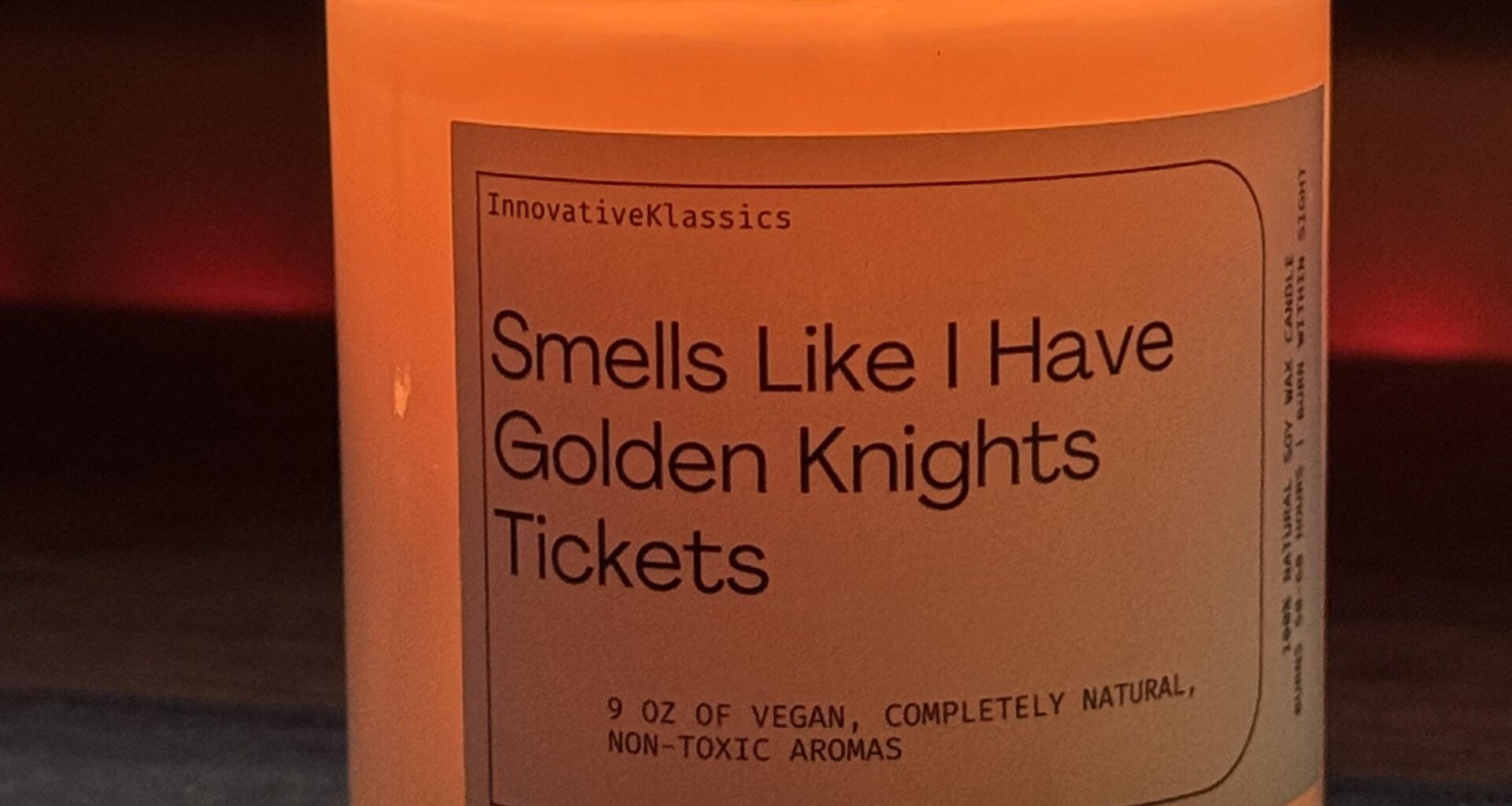 Best scent for VGK fans…