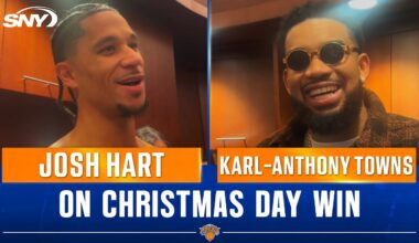Josh Hart and Karl-Anthony Towns impressed by Victor Wembanyama in Christmas Day victory | SNY