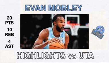 Cavs vs Jazz | Evan Mobley Highlights | 12.23.2024