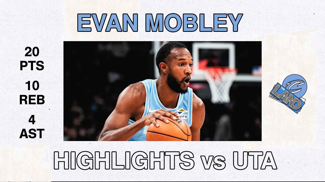 Cavs vs Jazz | Evan Mobley Highlights | 12.23.2024