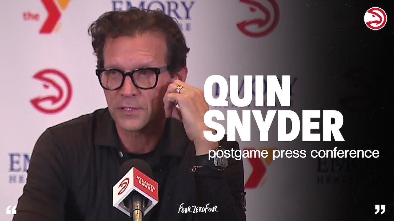 Hawks vs. Bulls Postgame Press Conference: Quin Snyder