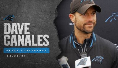 Dave Canales give final update before Panthers Week 17 matchup with the Tampa Bay Buccaneers