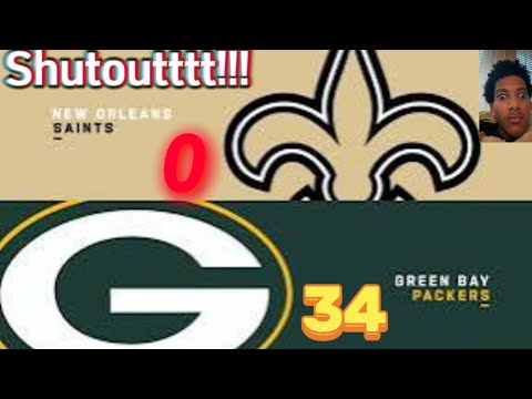 d1theendzone1 reacts to |New Orleans Saints at Green Bay Packers| SHUTOUT ALERT!!!