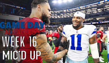 NFL Week 16 Mic'd Up! "He's so tough" | Game Day All Access