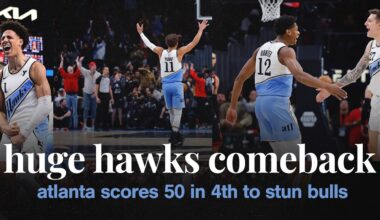 CHRISTMAS COMEBACK 🎄😱 Hawks stage EPIC rally from 21 points down to STUN Bulls