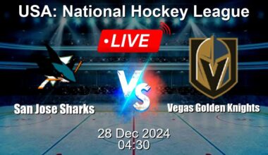 🔴 LIVE: San Jose Sharks vs Vegas Golden Knights - Live Ice Hockey Score