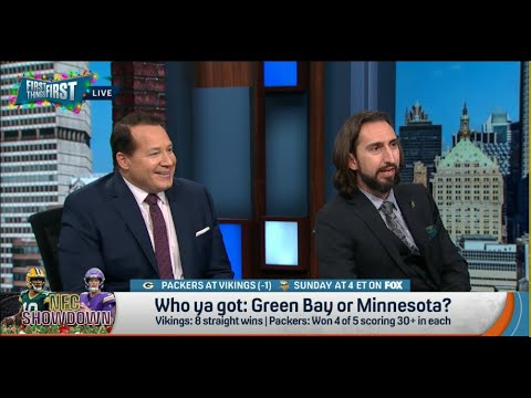 FIRST THINGS FIRST | Nick Wright CONFIDENT, Minnesota Vikings Will BEAT Packers | NFL