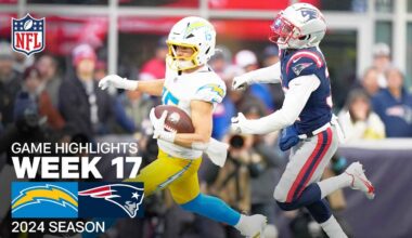 Los Angeles Chargers vs. New England Patriots | 2024 Week 17 Game Highlights
