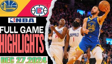 Los Angeles Clippers VS Golden State Warriors FULL Game Highlights Dec 27,2024 NBA  Season 2024-25