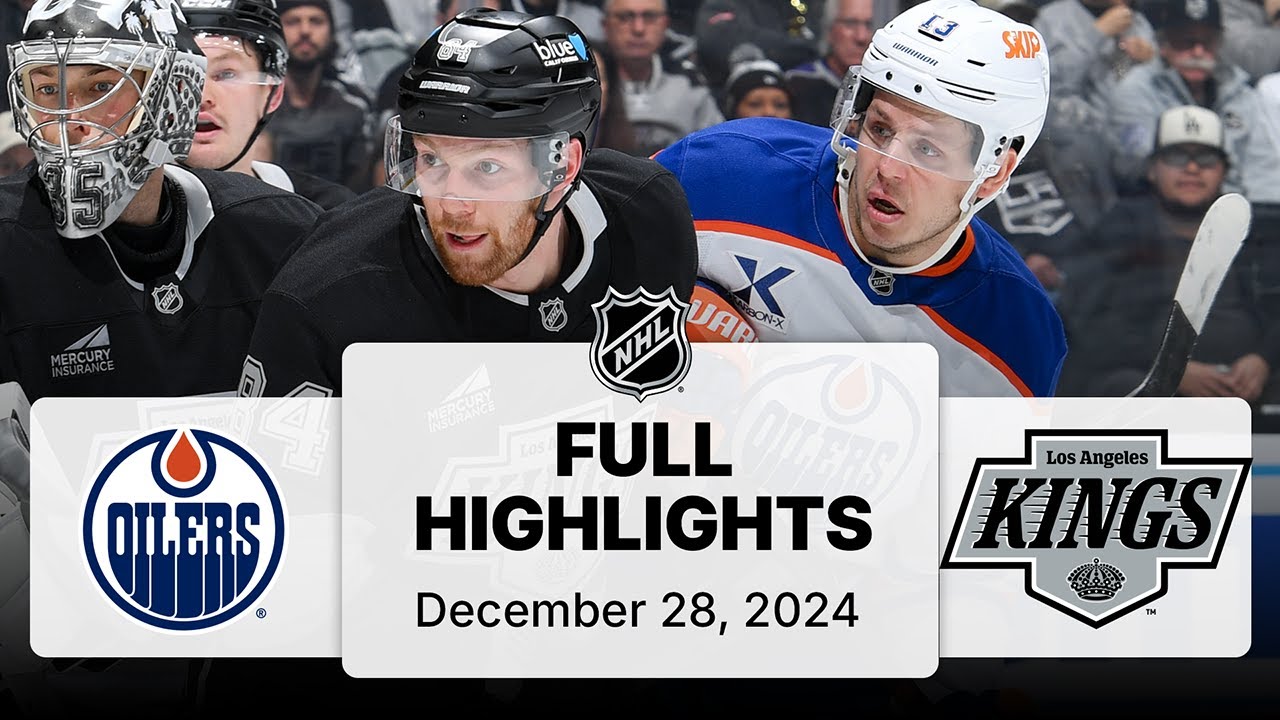 NHL Highlights | Oilers vs. Kings | December 28, 2024