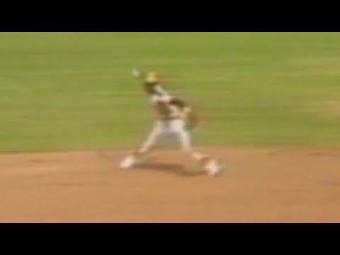 Ozzie Smith Makes a Barehanded Play • April 20, 1978
