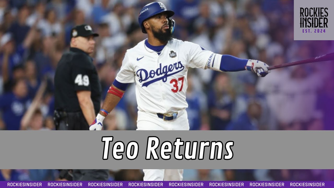 The man from the Check-Swing Heard ‘Round The Rockies - Teoscar Hernández - is back with the Dodgers