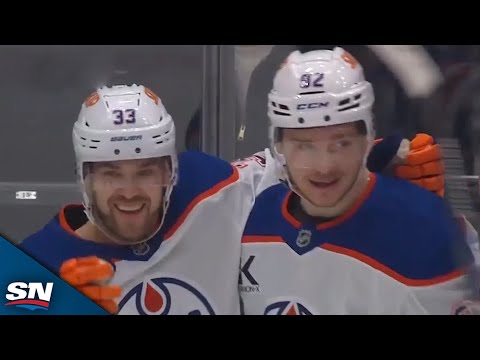 Oilers' Leon Draisaitl Forces Turnover To Set Up Crafty Viktor Arvidsson Goal
