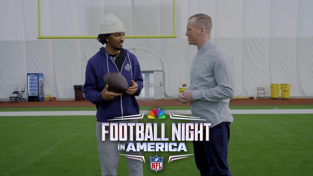 Commanders QB Jayden Daniels plays with unflappable confidence (FULL INTERVIEW) | FNIA | NFL on NBC