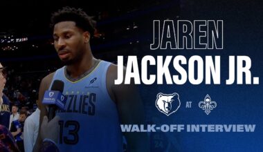 Jaren Jackson Jr. Walk Off Interview | Grizzlies vs. Pelicans