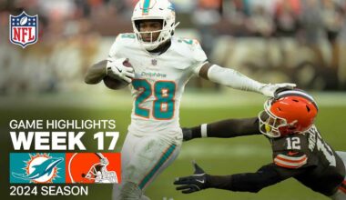 Miami Dolphins vs. Cleveland Browns Game Highlights | 2024 Week 17