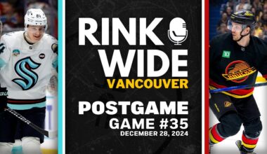 RINK WIDE POST-GAME: Vancouver Canucks vs Seattle Kraken | Game 35 - Dec. 28, 2024