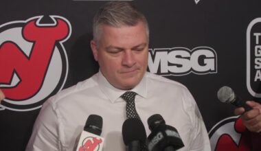 Sheldon Keefe speaks ahead of Monday's matinee against the Rangers