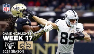 Las Vegas Raiders vs. New Orleans Saints | 2024 Week 17 Game Highlights