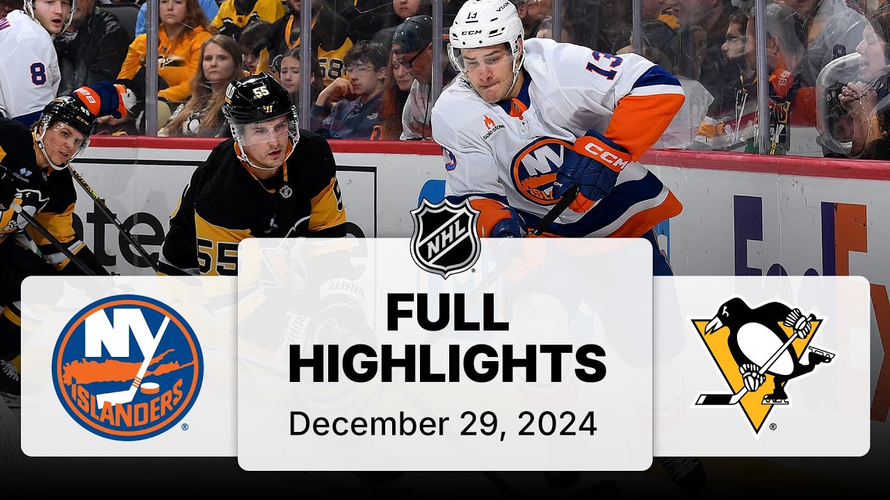 NHL Highlights | Islanders vs. Penguins - December 29, 2024