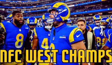 Rams CLINCH NFC West Division Championshp for 1ST time since 2021