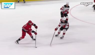 Dmitry Orlov scores a goal against the New Jersey Devils
