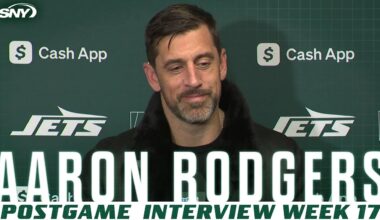 Aaron Rodgers on Josh Allen's season after Jets' loss to Bills | SNY