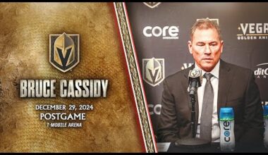 Bruce Cassidy Postgame 12/29: Defensive Structure Is The Key Reason To Success