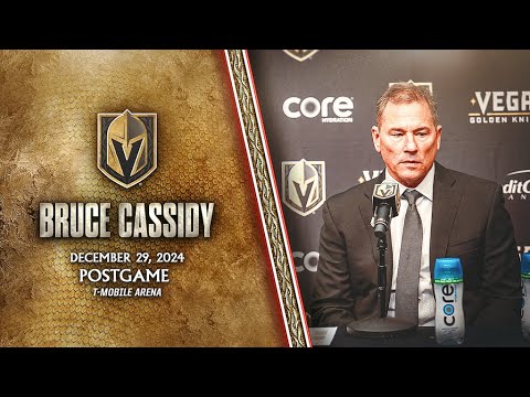 Bruce Cassidy Postgame 12/29: Defensive Structure Is The Key Reason To Success