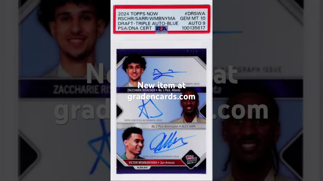 Victor wembanyama San Antonio spurs #fyp #viral #gradencards #nba