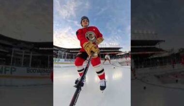Follow Connor Bedard's First Skate at Wrigley with 360-Camera! 🎥