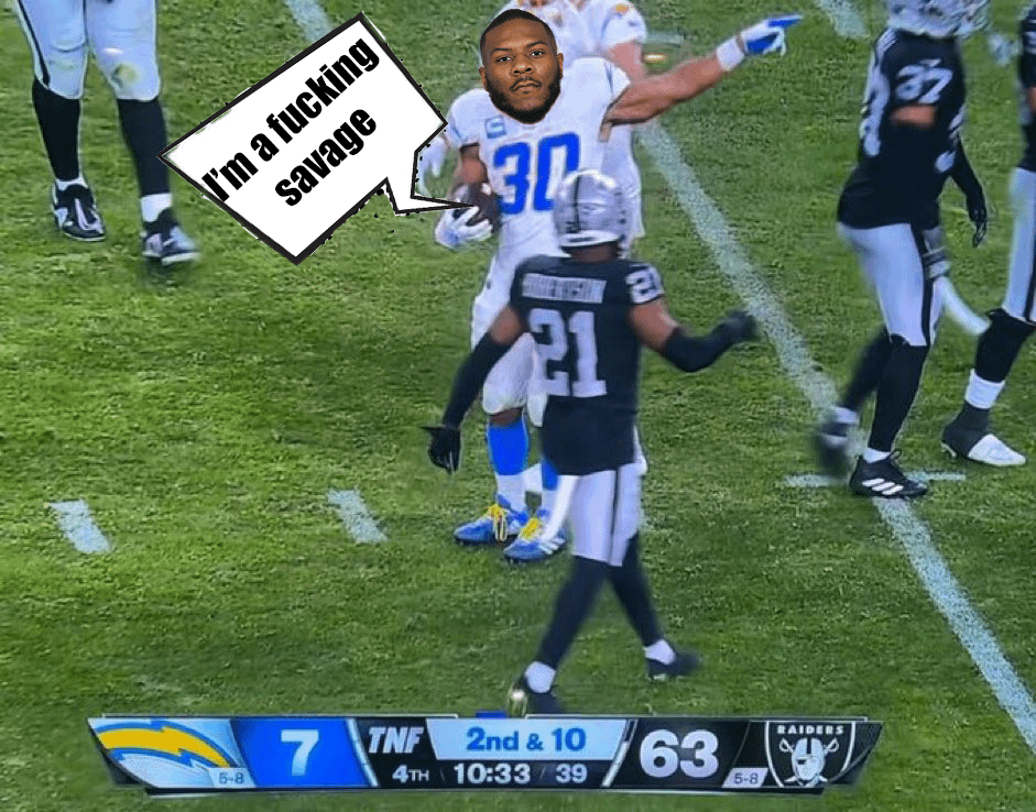 Zaire Franklin after getting dragged by Giants receivers for 5+ yards