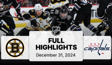 NHL Highlights | Bruins vs. Capitals | December 31, 2024