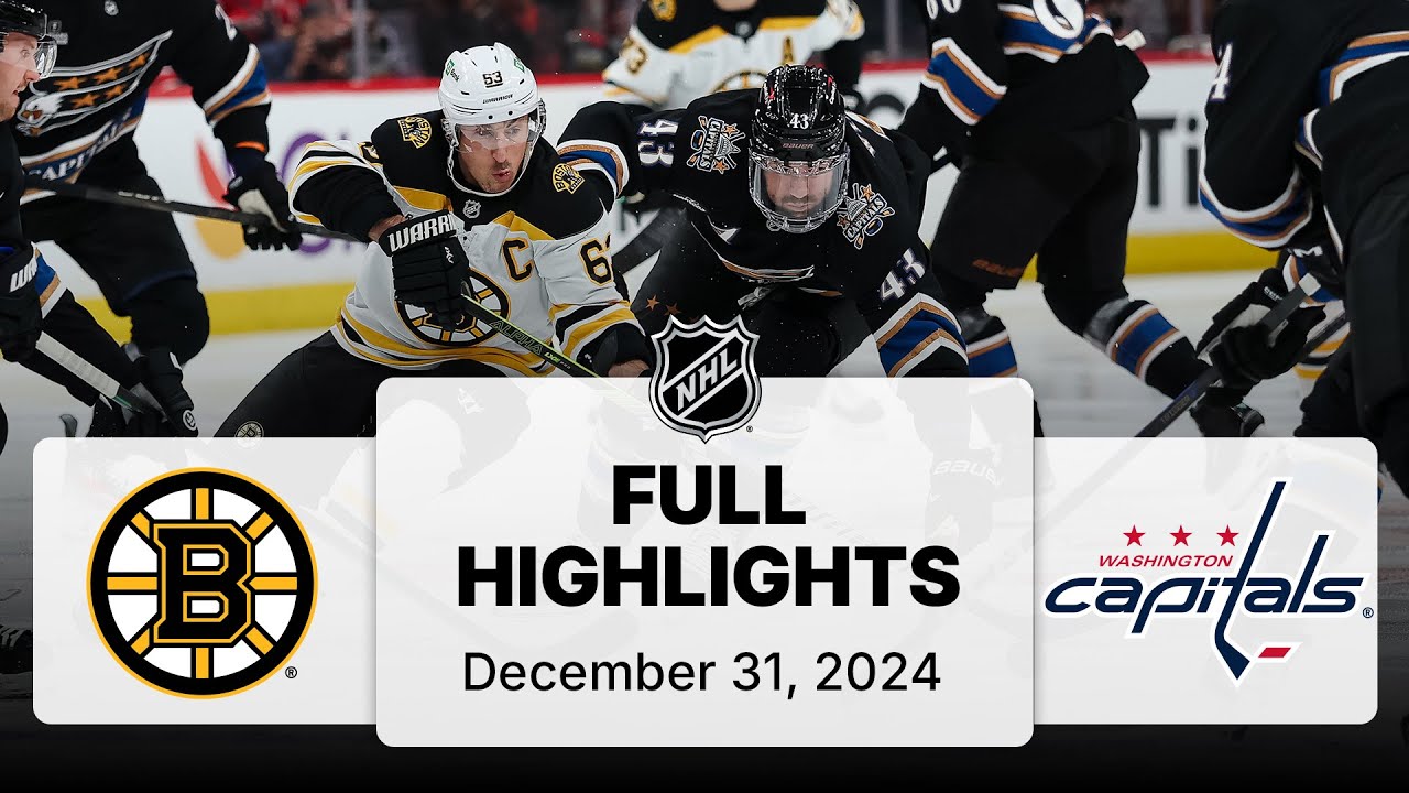 NHL Highlights | Bruins vs. Capitals | December 31, 2024
