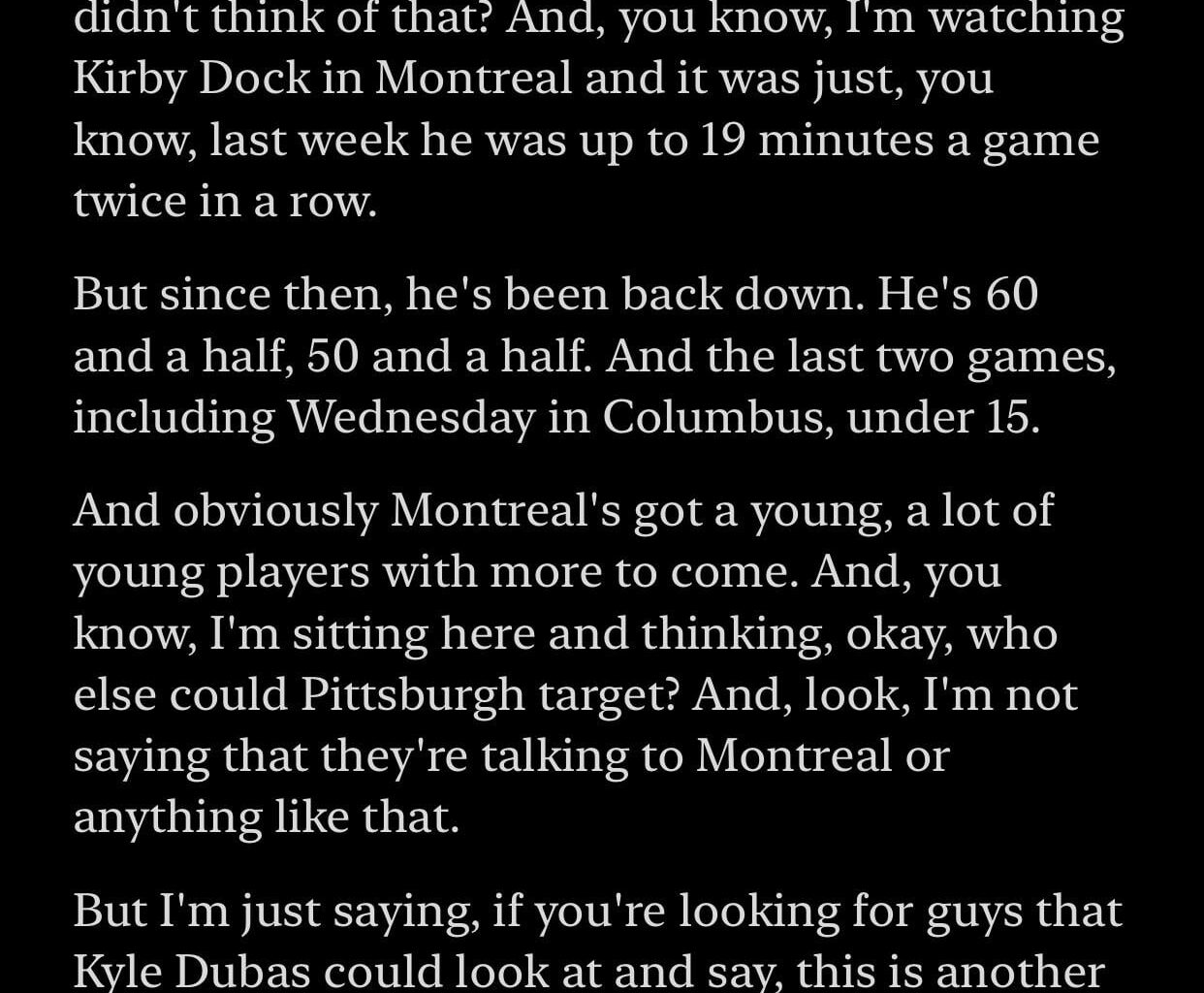 Elliotte Friedman wonders about the possibility of Kirby Dach being available in the most recent episode of 32 Thoughts.