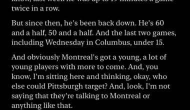 Elliotte Friedman wonders about the possibility of Kirby Dach being available in the most recent episode of 32 Thoughts.